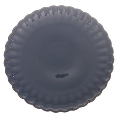 Blue Scalloped Dinner Plate 10.5 Inch – Elegant Ceramic Dining Plate - Habitt