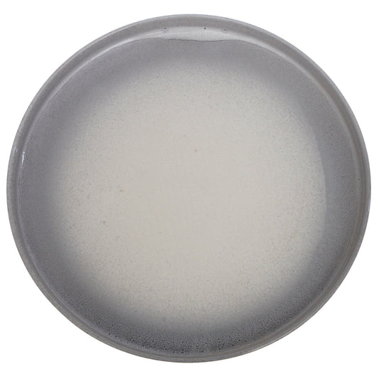 Grey & White Dinner Plate – 11 Inch Food-Safe Plate - Habitt