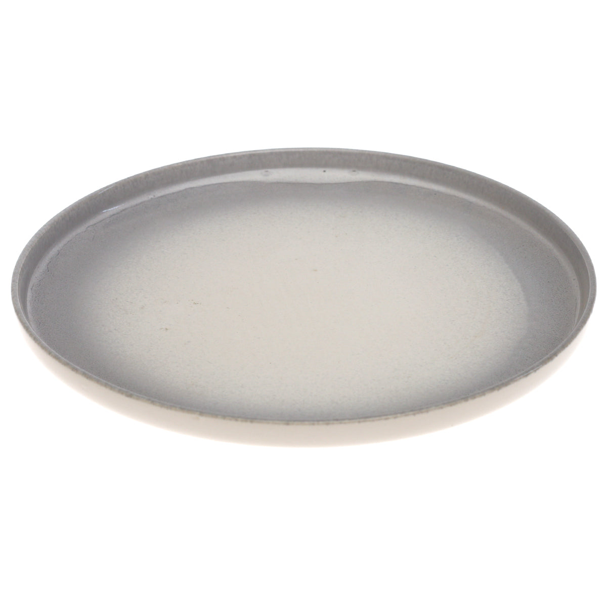 Grey & White Dinner Plate – 11 Inch Food-Safe Plate - Habitt