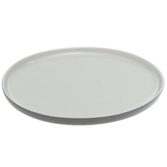 Light Grey & Grey Dinner Plate – 10 Inch Food-Safe Plate - Habitt