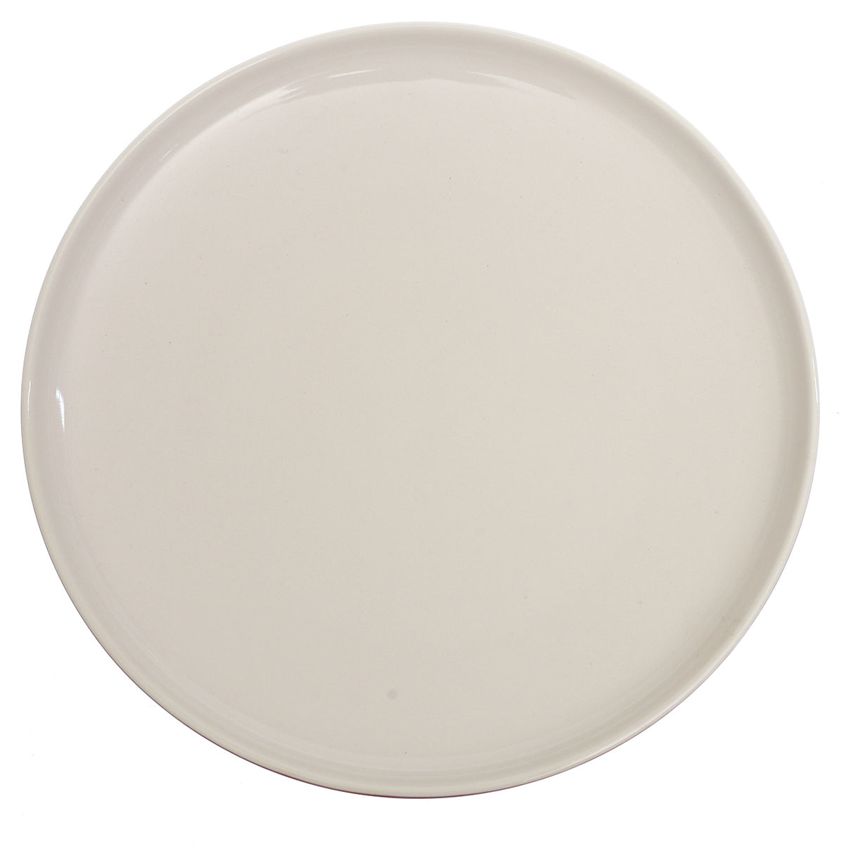 Maroon & White Dinner Plate – 10 Inch Food-Safe Plate - Habitt
