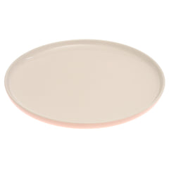 White & Pink Dinner Plate – 10 Inch Food-Safe Plate - Habitt