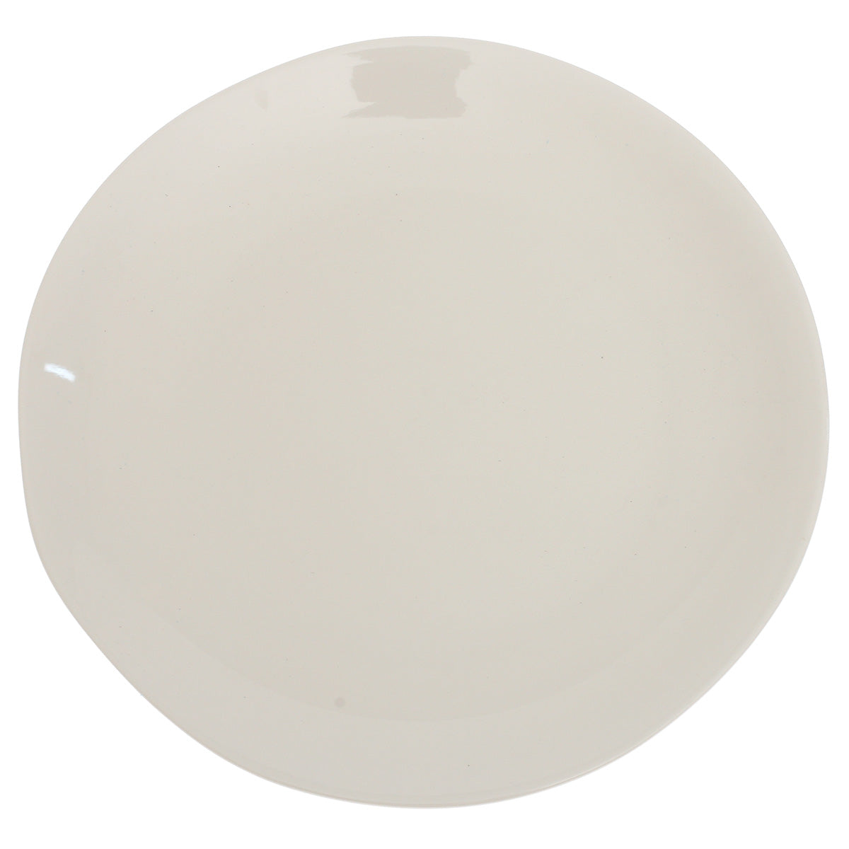 White Dinner Plate 10.5 Inch – Classic Solid Ceramic Dining Plate - Habitt