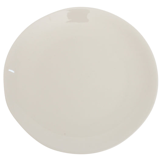 White Dinner Plate 10.5 Inch – Classic Solid Ceramic Dining Plate - Habitt