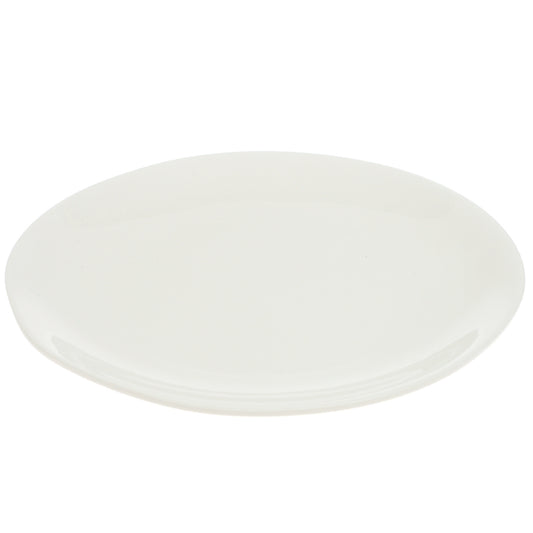 White Dinner Plate 10.5 Inch – Classic Solid Ceramic Dining Plate - Habitt