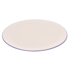 White Dinner Plate 11 Inch – Elegant Textured Rim Ceramic Plate - Habitt