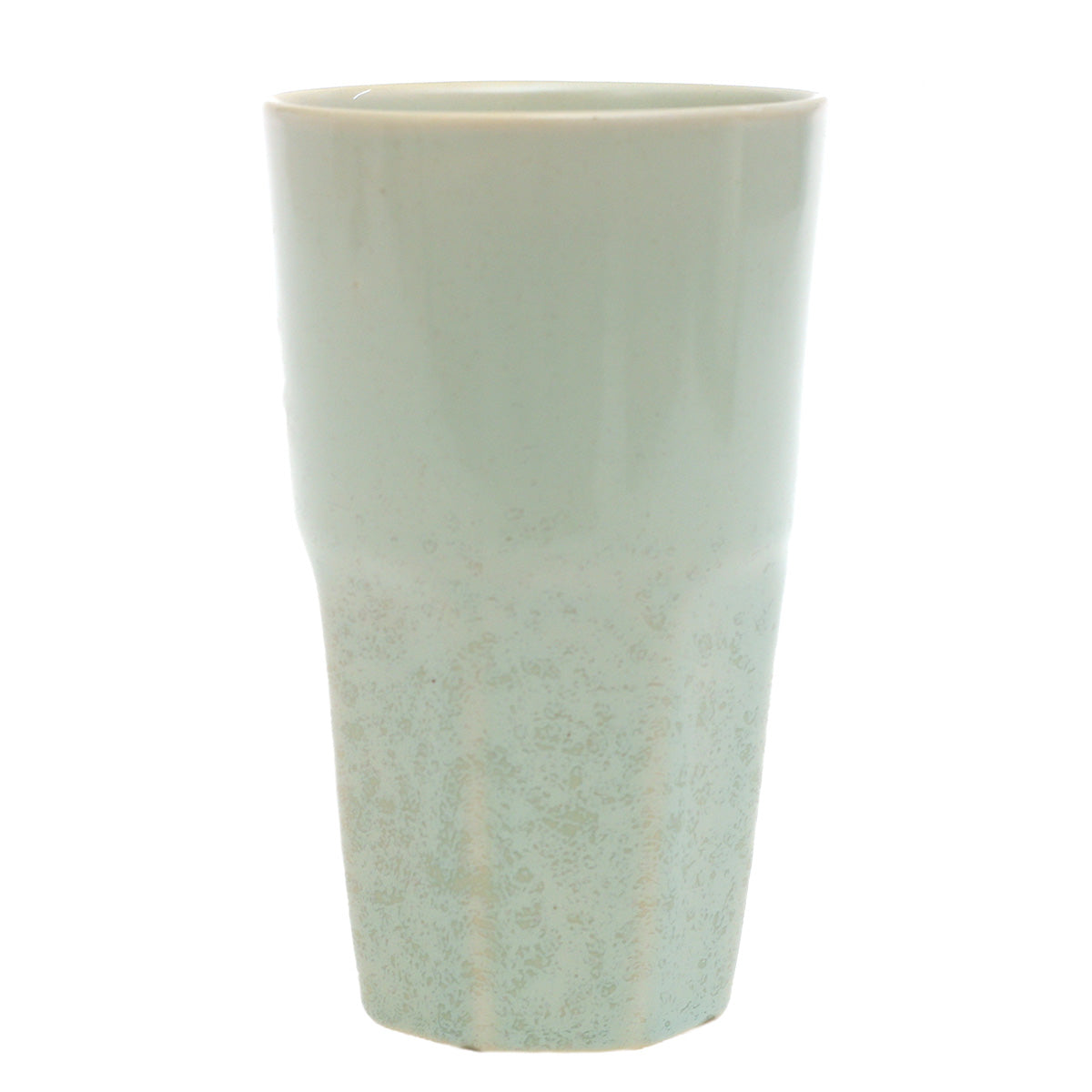 Light Green Ceramic Glass 3 x 5 Inch – Minimalist Textured Drinkware - Habitt