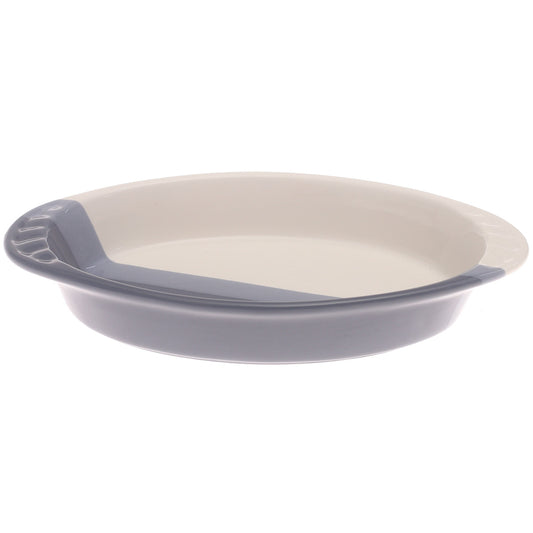 Oval Serving Dish – Blue & White Ceramic Platter (Small) 5.5 x 10 Inch - Habitt