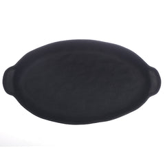 Black Oval Serving Platter – 7 x 13 Inch | Elegant Matte Finish Tableware - Habitt