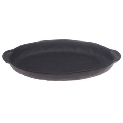 Black Oval Serving Platter – 7 x 13 Inch | Elegant Matte Finish Tableware - Habitt