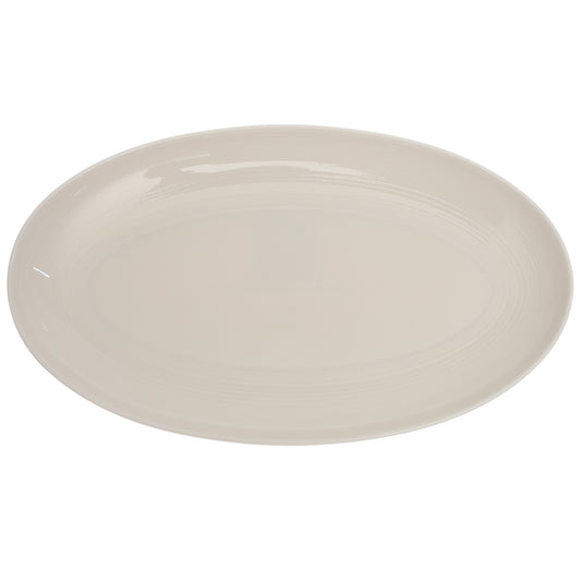 White Ceramic Platter 7 x 12 Inch – Elegant Oval Serving Plate - Habitt