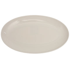 White Ceramic Platter 7 x 12 Inch – Elegant Oval Serving Plate - Habitt