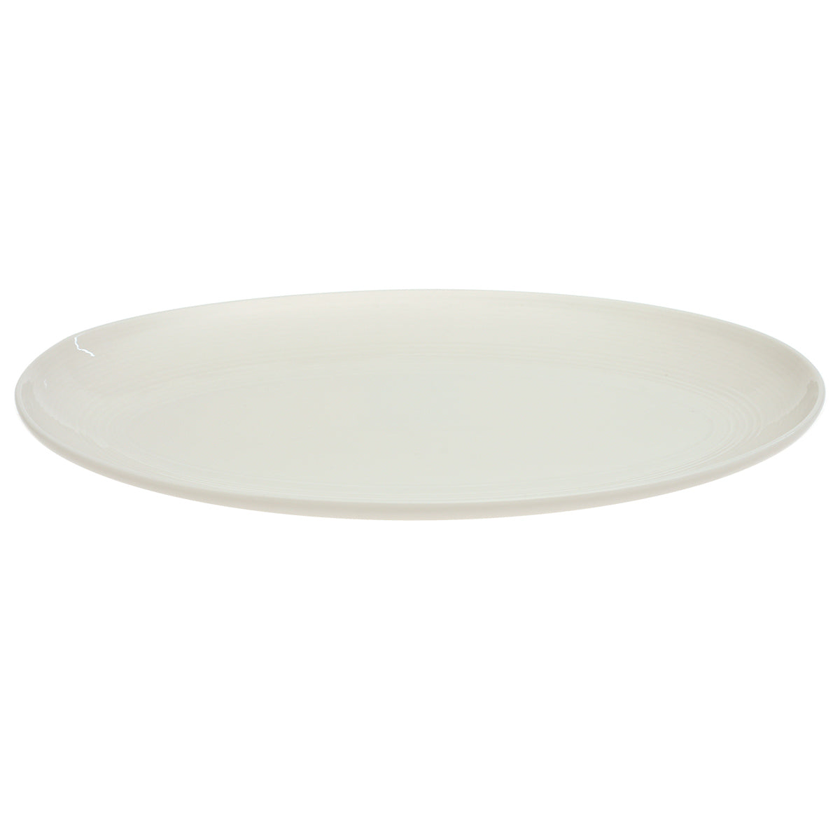 White Ceramic Platter 7 x 12 Inch – Elegant Oval Serving Plate - Habitt