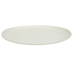 White Ceramic Platter 7 x 12 Inch – Elegant Oval Serving Plate - Habitt