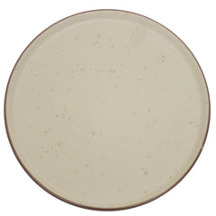 Beige Ceramic Quarter Plate 8 Inch | Minimalist Speckled Snack & Dessert Plate - Habitt