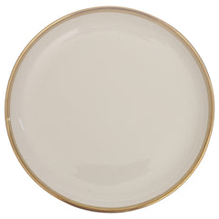 Quarter Plate – Gold & White Ceramic Plate | 8 Inch - Habitt