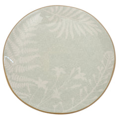 Quarter Plate – Green Ceramic Plate with Gold Rim | 8 Inch - Habitt