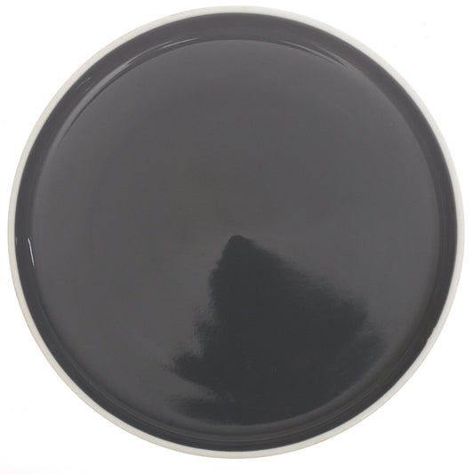 Grey Ceramic Quarter Plate 8 Inch – Modern Glossy Side Plate - Habitt
