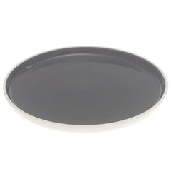 Grey Ceramic Quarter Plate 8 Inch – Modern Glossy Side Plate - Habitt