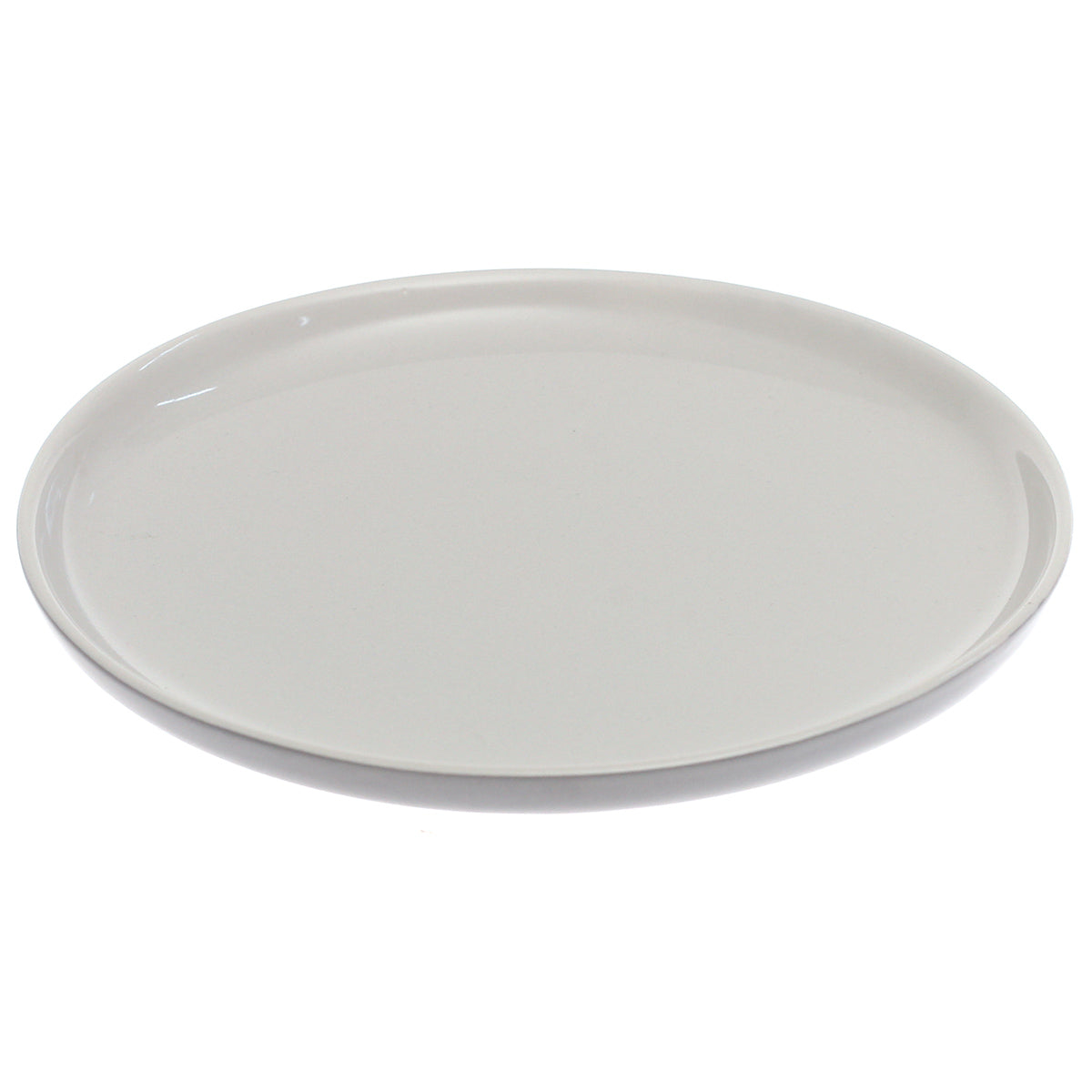 Light Grey & Grey Ceramic Quarter Plate 7.5 Inch – Minimalist Two-Tone Side Plate - Habitt