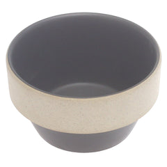 Grey Ceramic Sauce Dish – 3 Inch Modern Two-Tone Dipping Bowl - Habitt