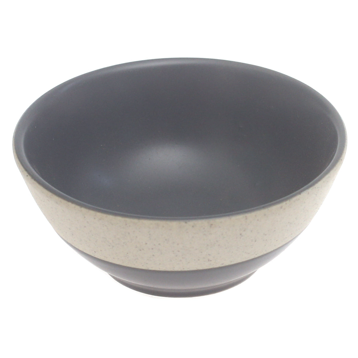 Grey Ceramic Sauce Dish 3.5 Inch – Two-Tone Modern Dipping Bowl - Habitt