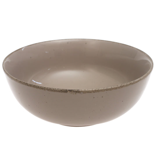 Brown Ceramic Serving Bowl 10 Inch – Rustic Glazed Large Serving Dish - Habitt