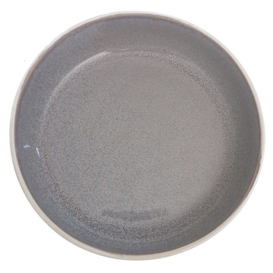 Serving Bowl Green & White 8 Inch – Rustic Ceramic Serving & Salad Bowl - Habitt