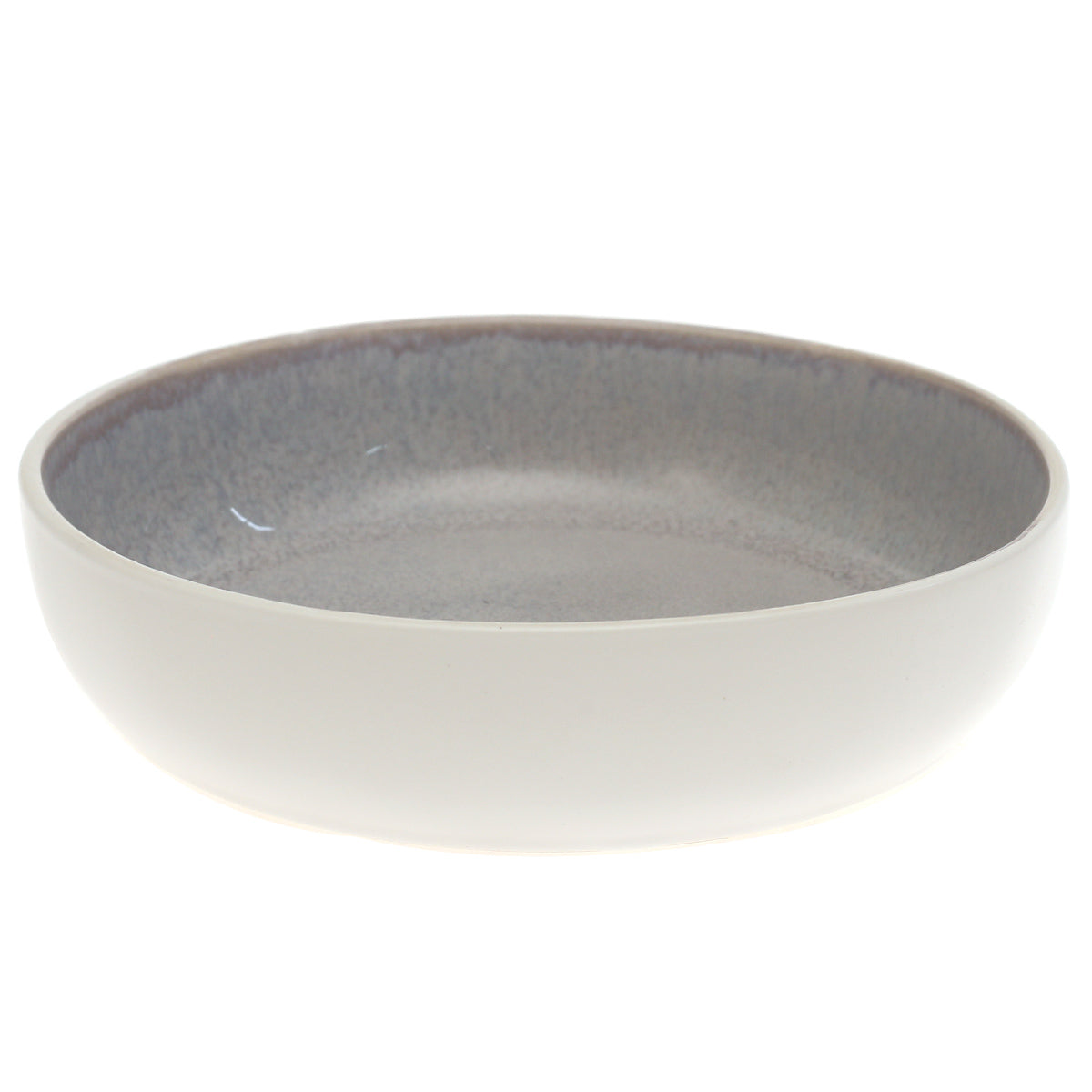 Serving Bowl Green & White 8 Inch – Rustic Ceramic Serving & Salad Bowl - Habitt