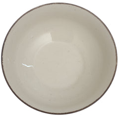White Ceramic Serving Bowl 10 Inch – Classic Glazed Large Serving Dish - Habitt