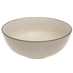 White Ceramic Serving Bowl 10 Inch – Classic Glazed Large Serving Dish - Habitt