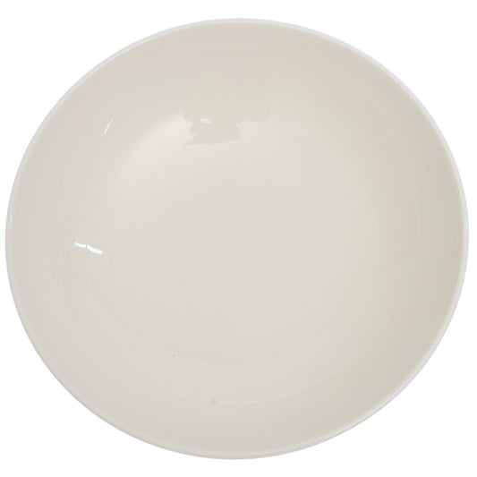 Serving Bowl White 9 Inch – Classic Ceramic Serving & Salad Bowl - Habitt