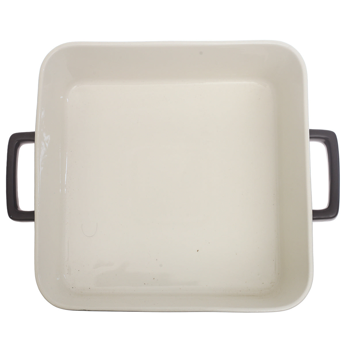 Black Ceramic Square Serving Dish 10 x 10 Inch – Modern Deep Baking & Serving Dish with Handles - Habitt