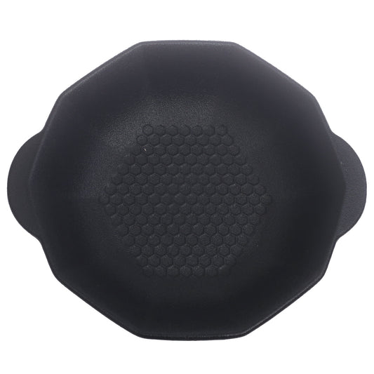 Black Ceramic Serving Dish – 9 Inch Modern Textured Serving Plate - Habitt
