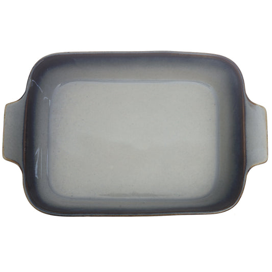 Blue & White Ceramic Serving Dish – 8 x 10 Inch Rectangular Baking & Serving Dish - Habitt