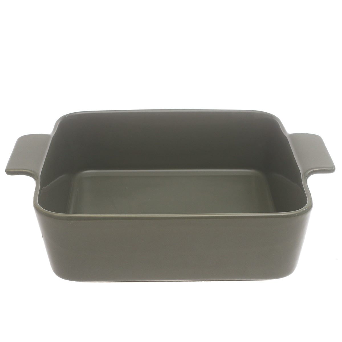 Black Ceramic Square Serving Dish 10 x 10 Inch – Modern Deep Baking & Serving Dish with Handles - Habitt