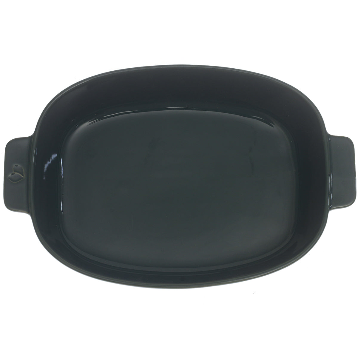 Serving Dish Green 8 × 10 Inch – Ceramic Oval Serving Dish with Handles - Habitt