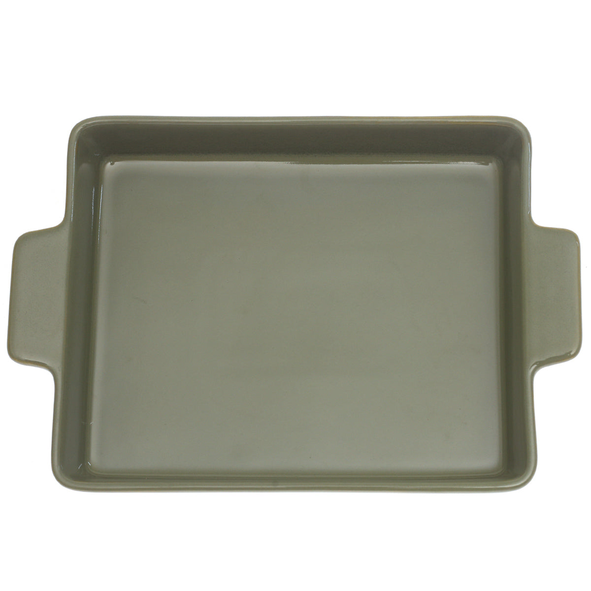 Serving Dish Green 8.5 × 10.5 Inch – Rectangular Ceramic Serving & Baking Dish - Habitt