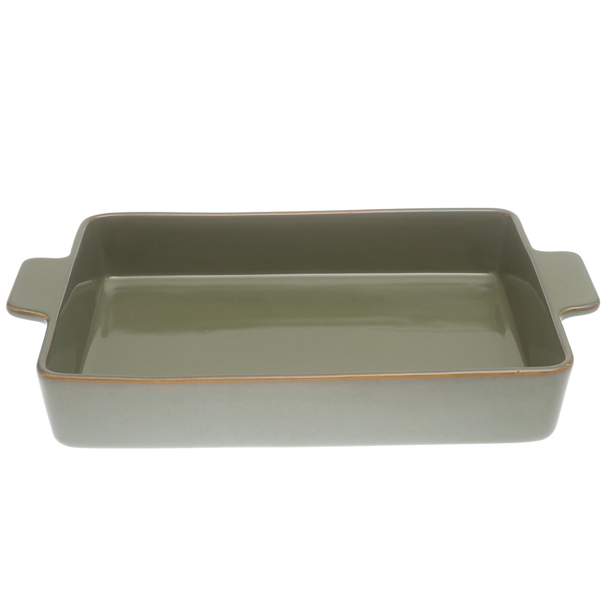 Serving Dish Green 9.5 × 13 Inch – Large Rectangular Ceramic Serving & Baking Dish - Habitt