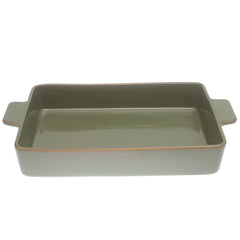 Serving Dish Green 9.5 × 13 Inch – Large Rectangular Ceramic Serving & Baking Dish - Habitt