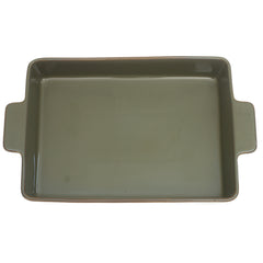 Serving Dish Green 9.5 × 13 Inch – Large Rectangular Ceramic Serving & Baking Dish - Habitt