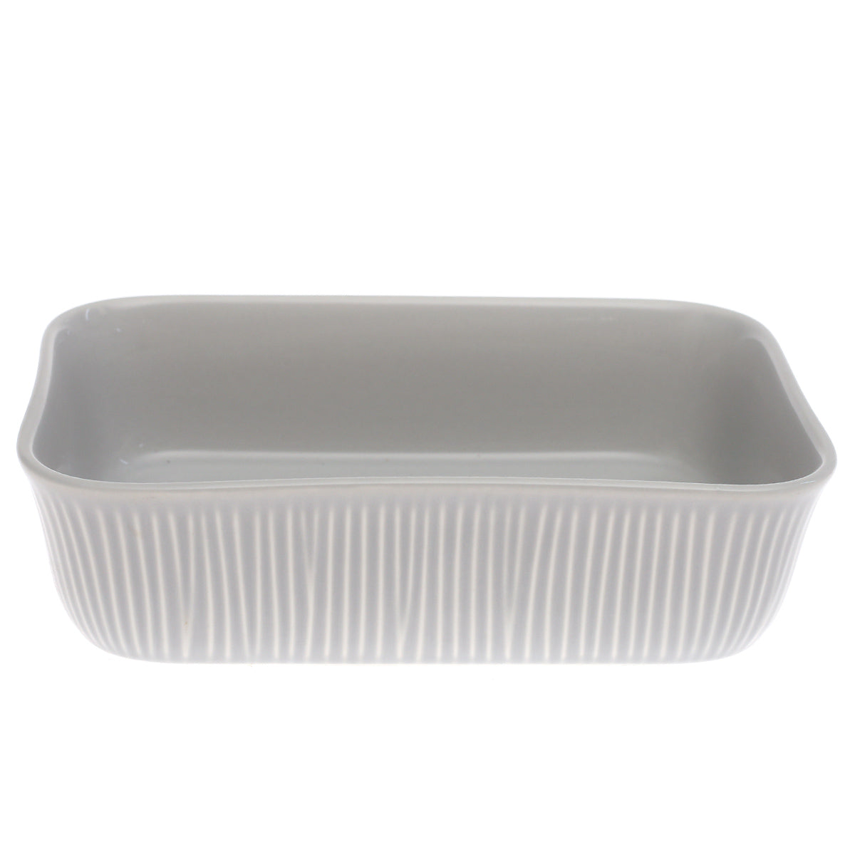 Serving Dish Light Grey 6.5 × 9 Inch – Rectangular Ceramic Baking & Serving Dish - Habitt