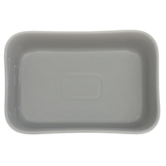 Serving Dish Light Grey 6.5 × 9 Inch – Rectangular Ceramic Baking & Serving Dish - Habitt