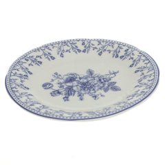 Blue & White Floral Side Plate 6 Inch – Classic Ceramic Dessert & Snack Plate - Habitt