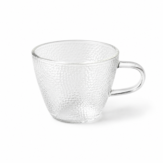 Transparent Glass Mug – Assorted Colors