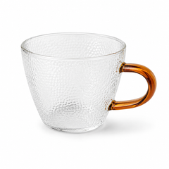 Transparent Glass Mug – Assorted Colors