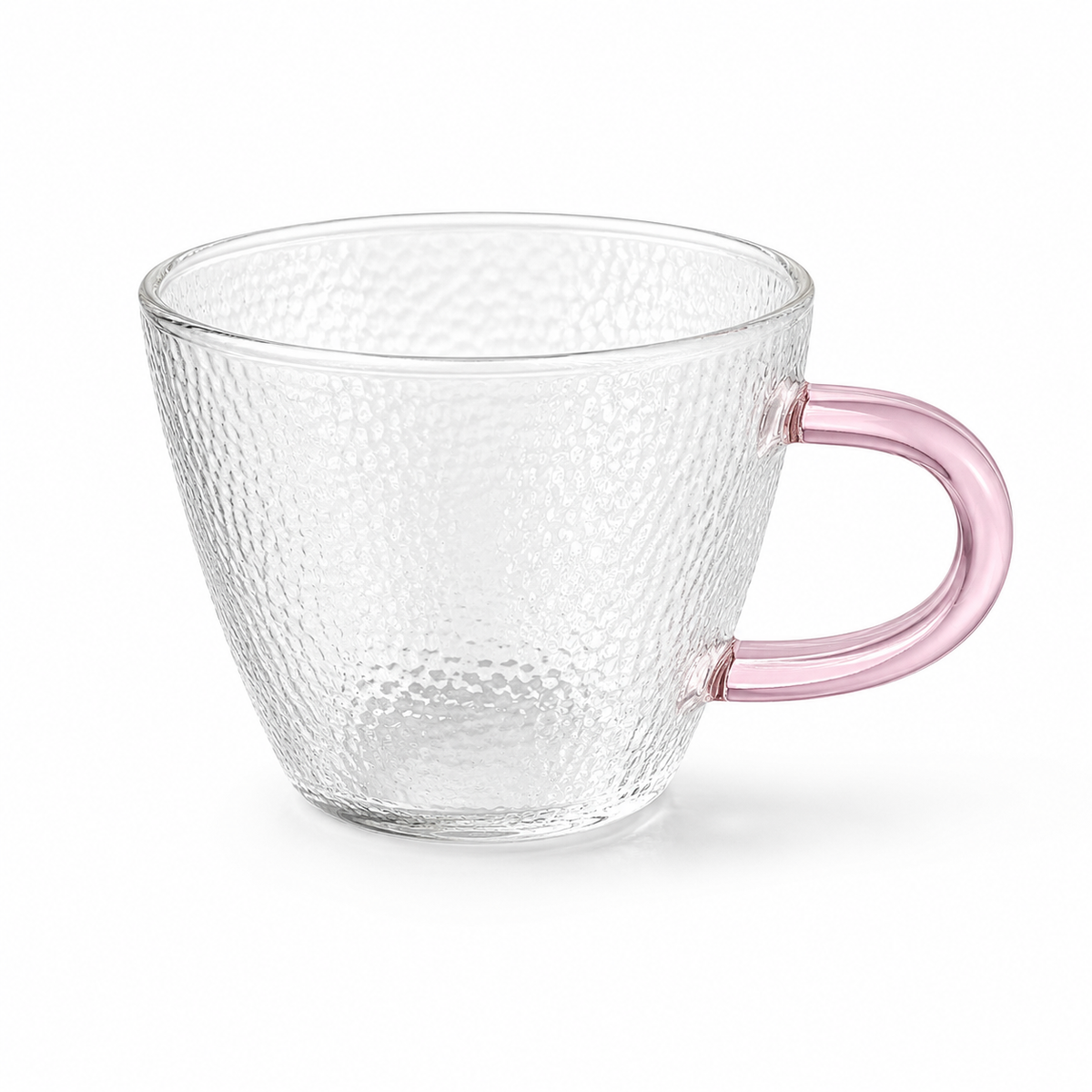 Transparent Glass Mug – Assorted Colors
