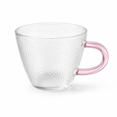 Transparent Glass Mug – Assorted Colors