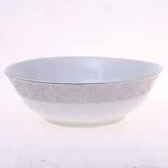 Elegant Silver Chevron Dinner Set – Luxury Porcelain Tableware Collection - Habitt