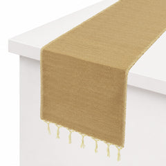 Beige Texture Woven Runner 14x72"